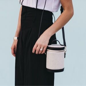 Paravel Cream/Black Crossbody Capsule Handbag
